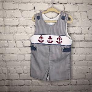 Three Sisters Boys Smocked Shortall